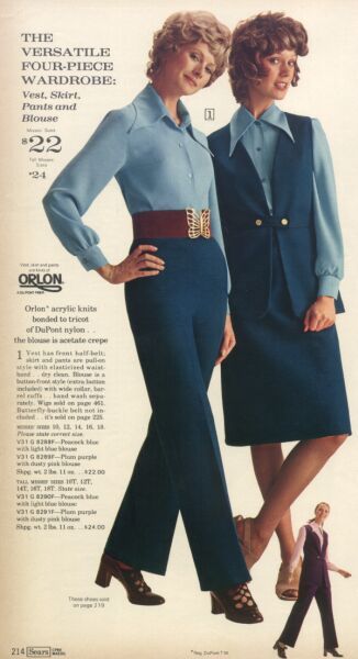 It Came From The 1971 Sears Catalog Ladies Wear