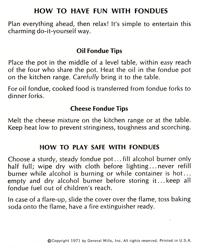 How to have fun with fondues