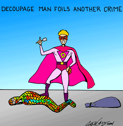 Decoupage Man foils another crime