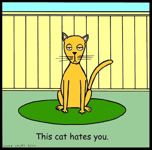This cat hates you