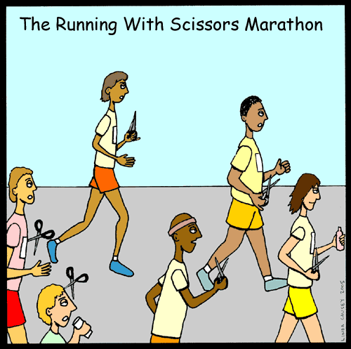 Running with scissors marathon