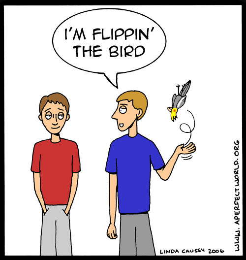 Flipping the bird