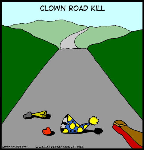 Clown Road Kill
