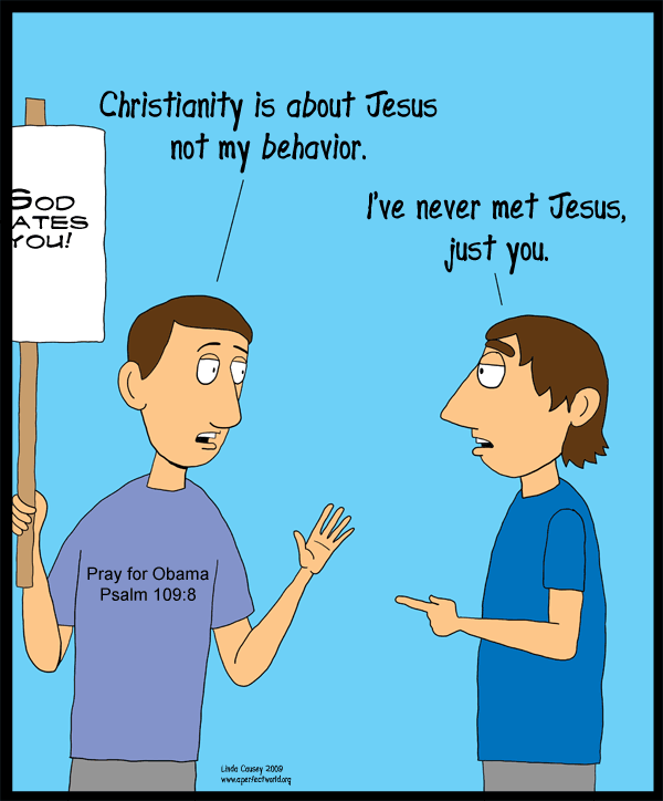 Christianity is about Jesus not my actions. I've only met you.