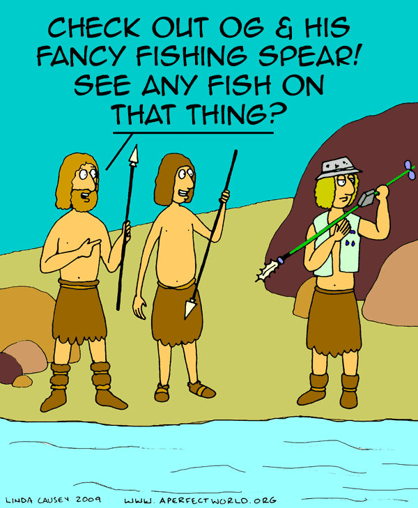 Og's fancy fishing spear