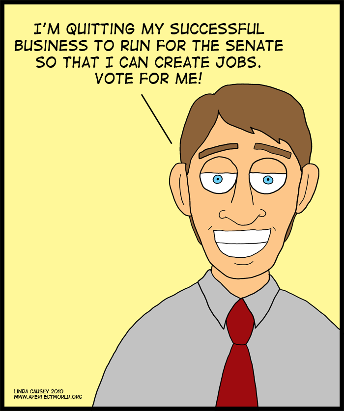 Running for Senate to create jobs