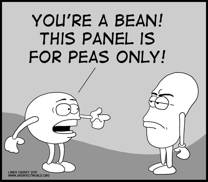 This panel is for peas