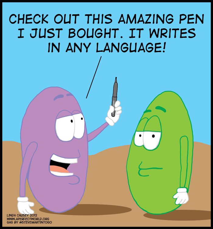Behold! The amazing pen that writes in any language!