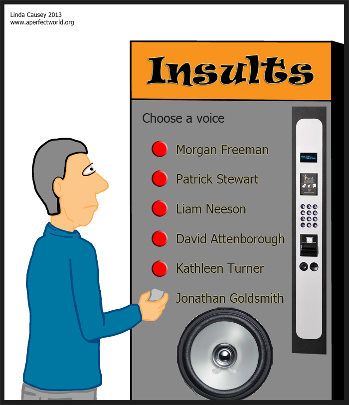 Insult vending machine