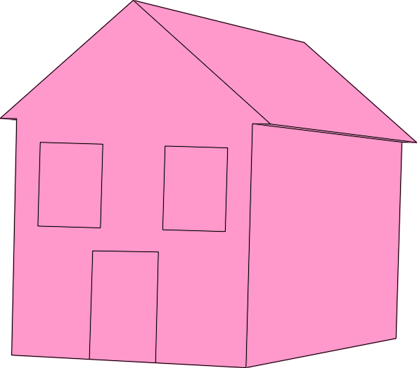 pink house clipart - photo #20