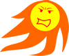 angry sun